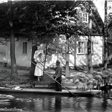 Postkarte um 1929 Briefbestellung