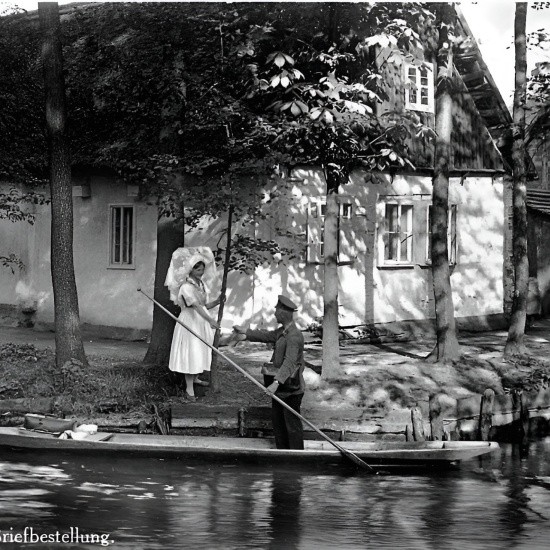 Postkarte um 1929 Briefbestellung