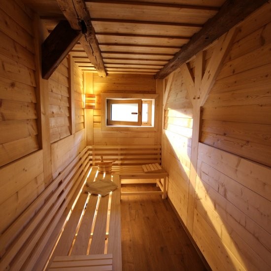 Ferienhaus »Scheune« - Sauna (65 Grad) im Ferienhaus »Scheune«
