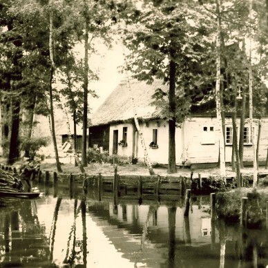 Postkarte 1957 Holztransport