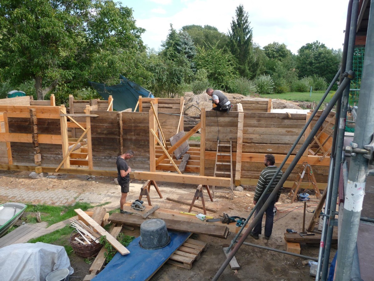 Bauphasen-Foto Zimmerei / Holzkonstruktion