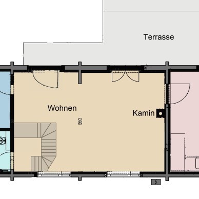 Ferienhaus »Scheune« - Grundriss Erdgeschoss